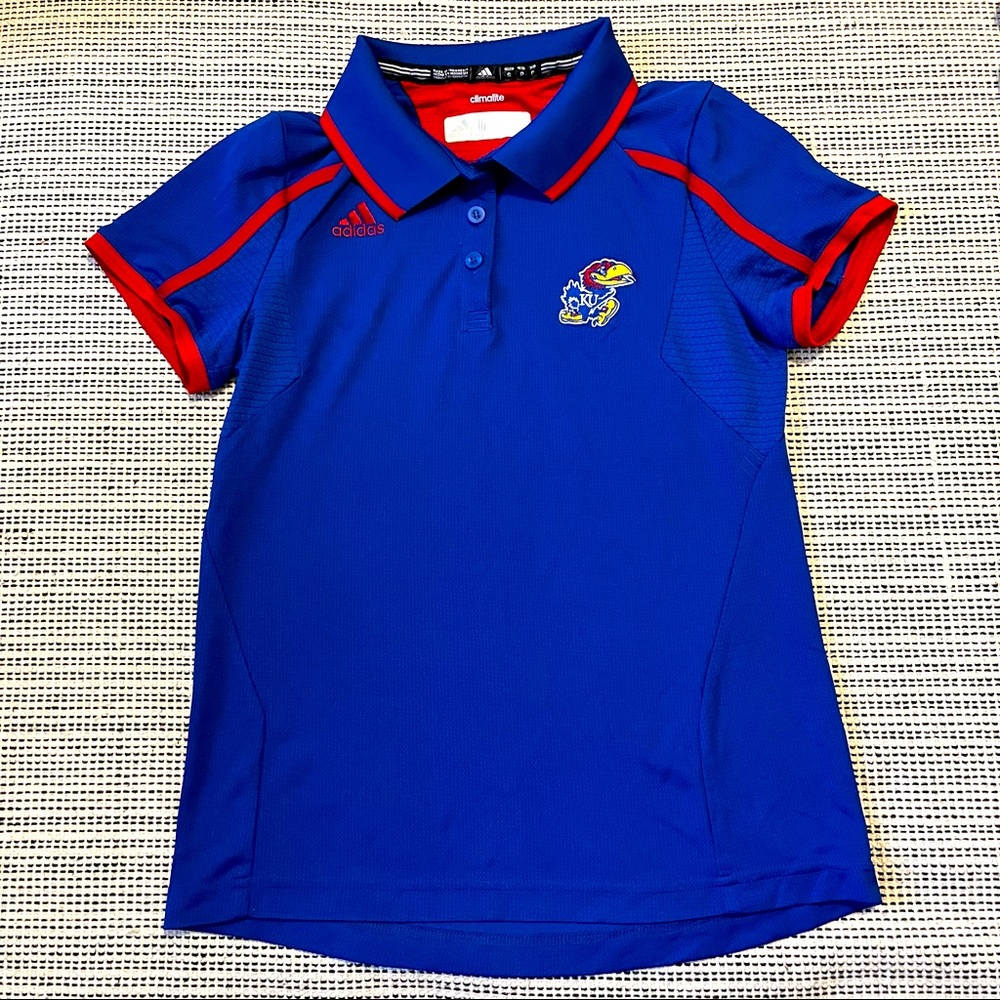 KU adidas polo shirt